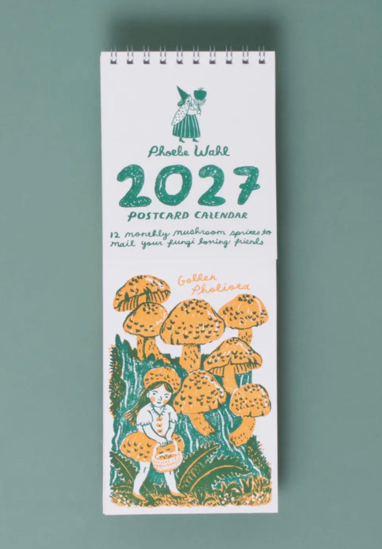 2027 Gnomes & Mushrooms Postcard Wall Calendar