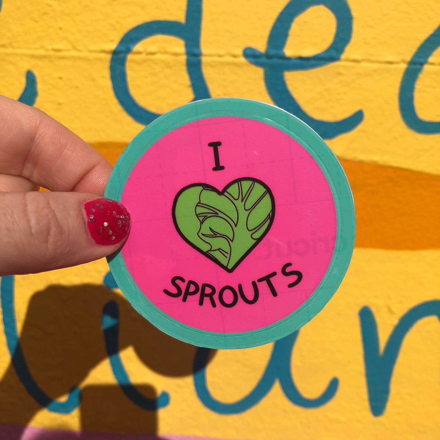 I Love Sprouts Sticker