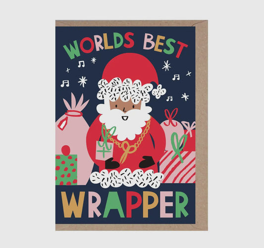 Worlds Best Wrapper Christmas Card