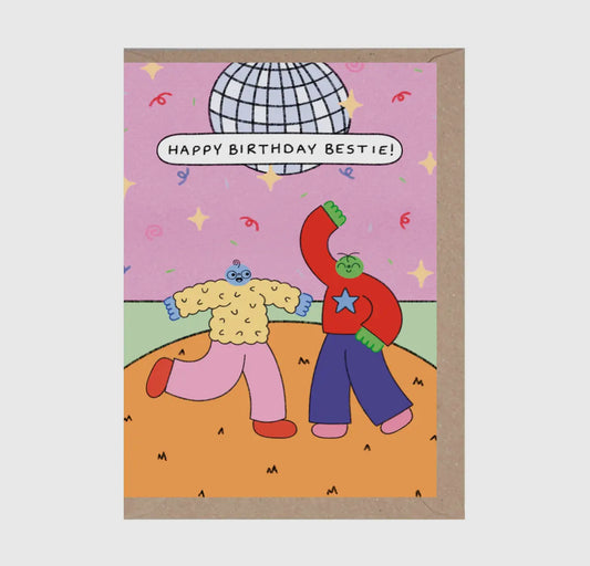 Happy Birthday Bestie Card