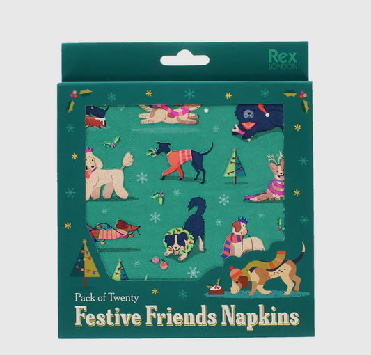Festive Friends Paper Napkins (Pack of 20)