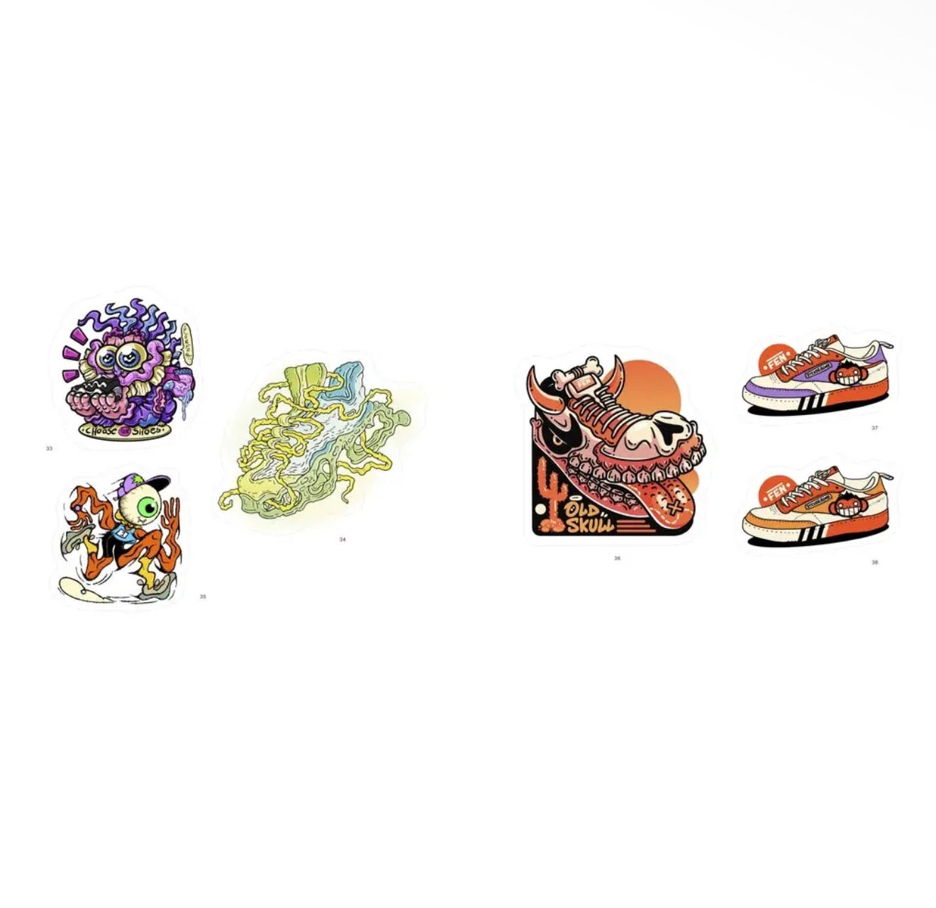 Stickerbomb Sneakers