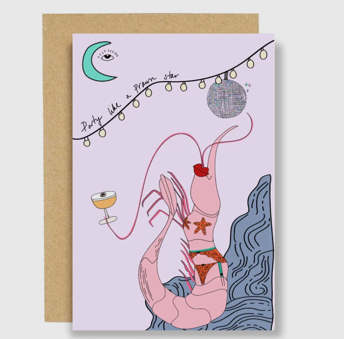 Prawn Star Birthday Card