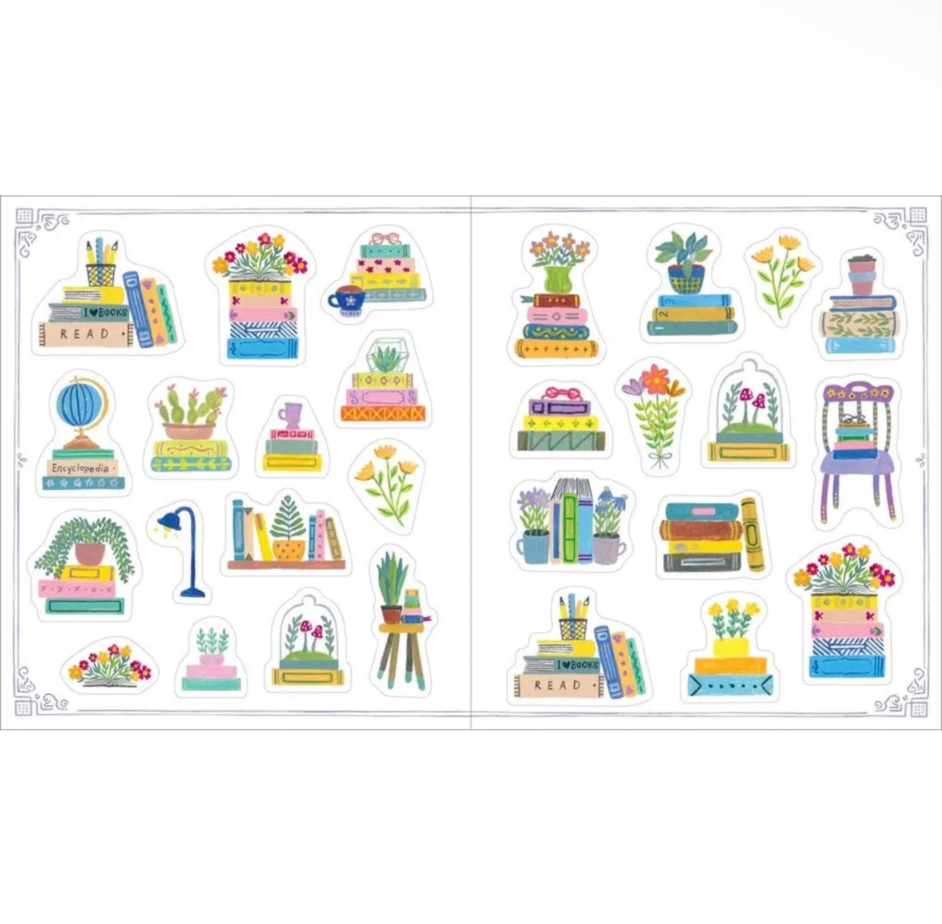 A Book Lover's Sticker Book