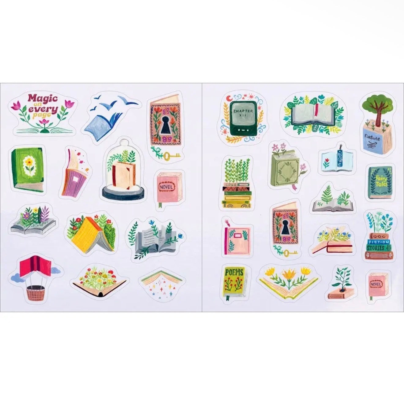 A Book Lover's Sticker Book