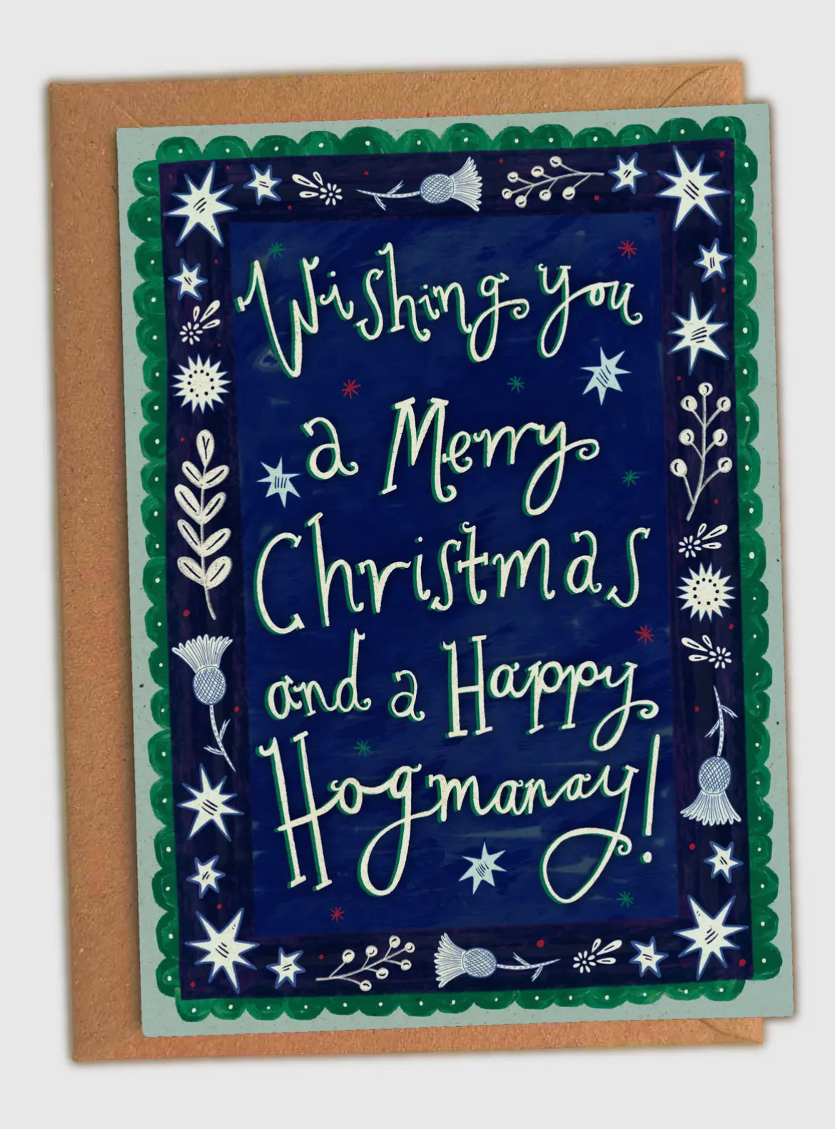 Wishing You A Merry Christmas and A Happy Hogmanay Card
