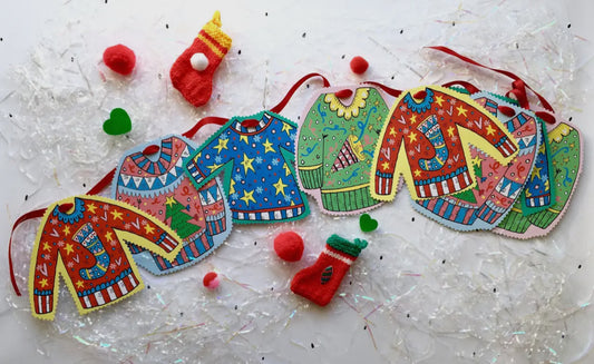 Taps Oan It's Christmas! Christmas Woolly Jumpers Bunting