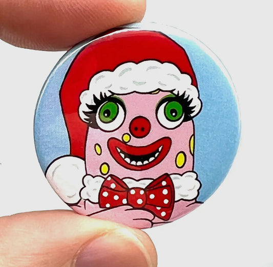 Blobby Christmas Badge