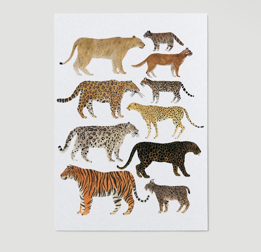 Wild Cats Art Print