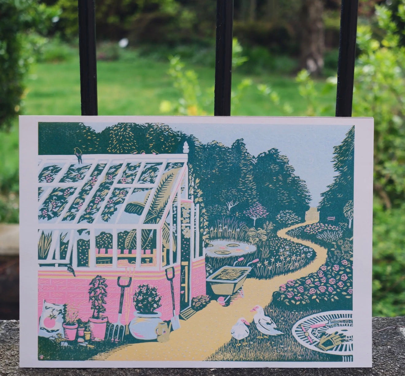 The Gardeners A3 Risograph Print