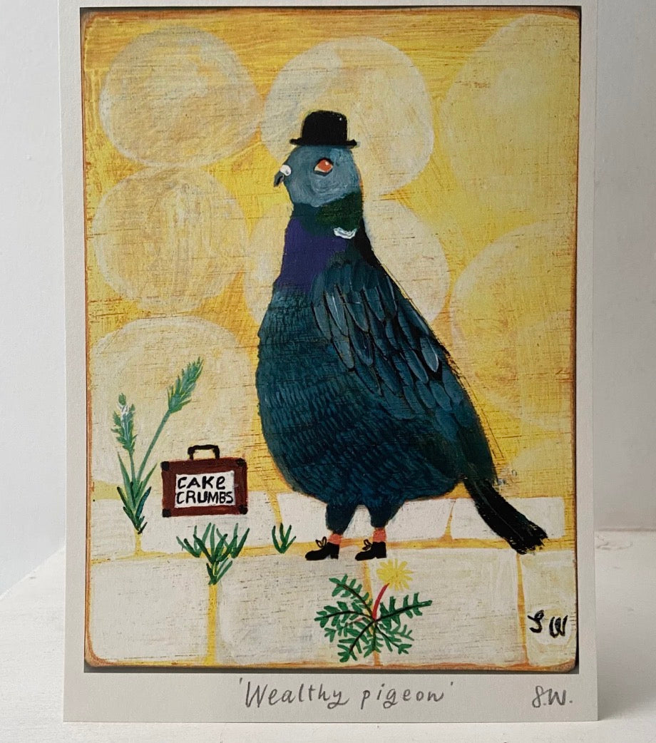 Wealthy Pigeon Print