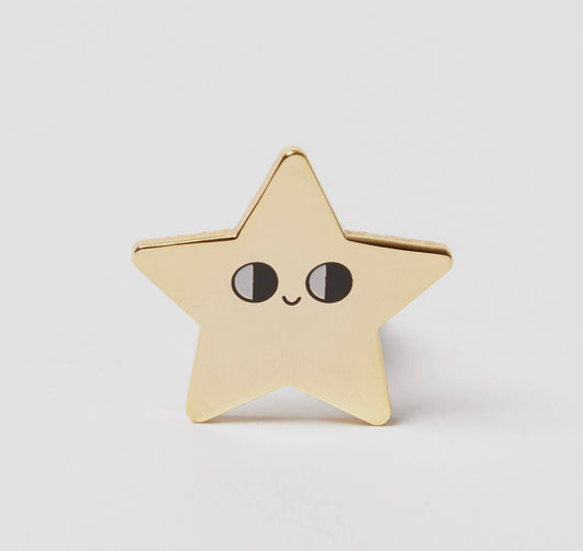 Gold Star Enamel Pin