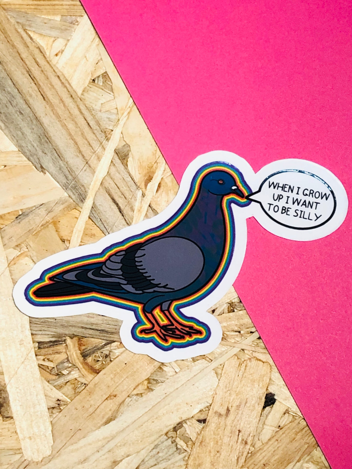 Silly Pigeon Sticker