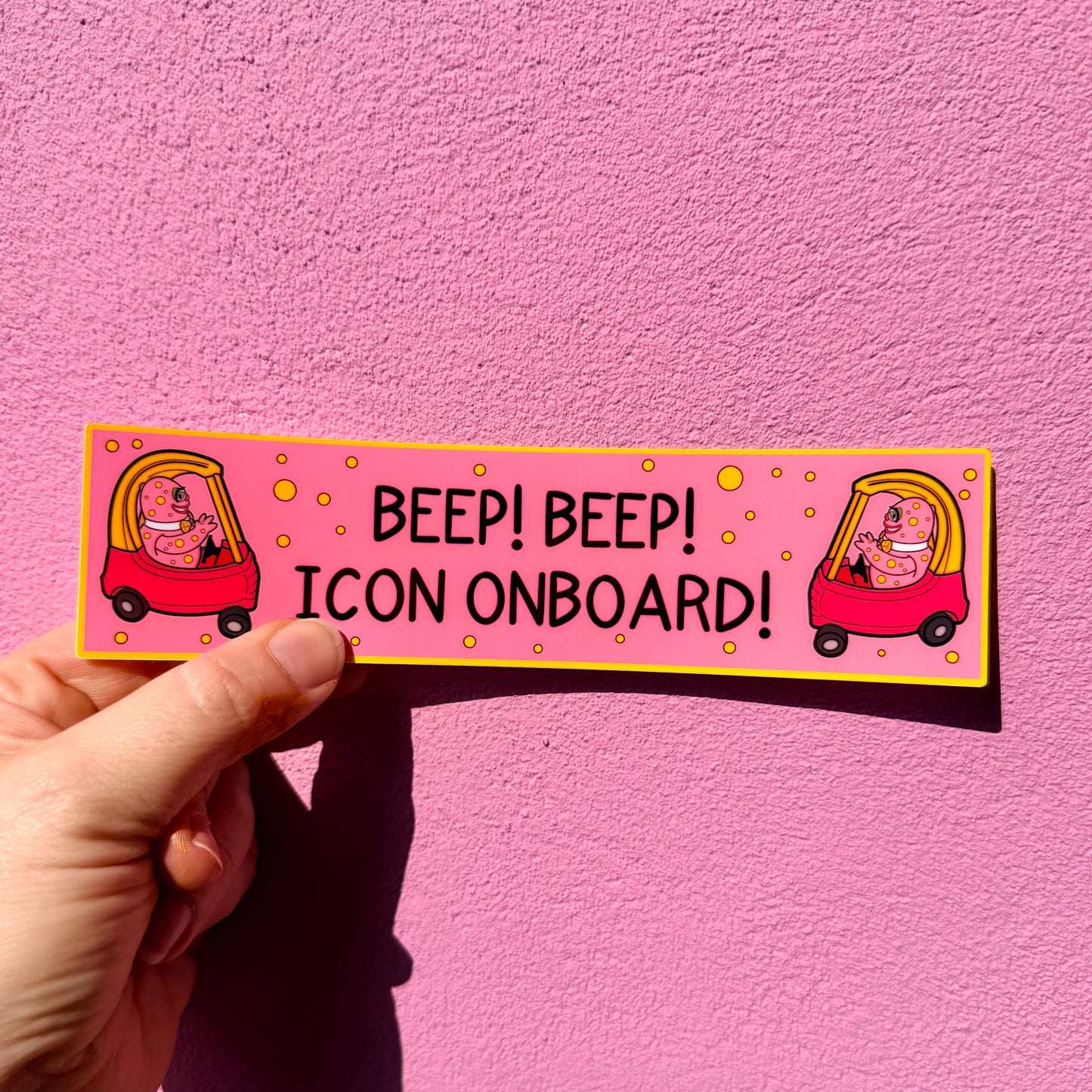 Beep Beep Blobby Icon Bumper Stickers
