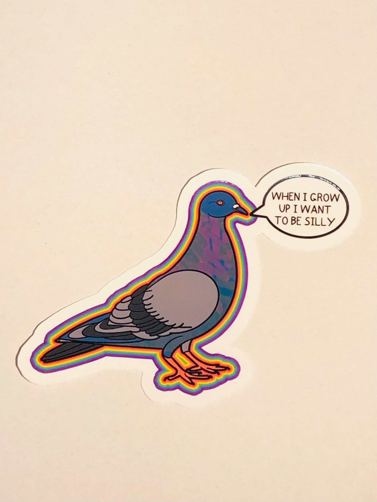 Silly Pigeon Sticker