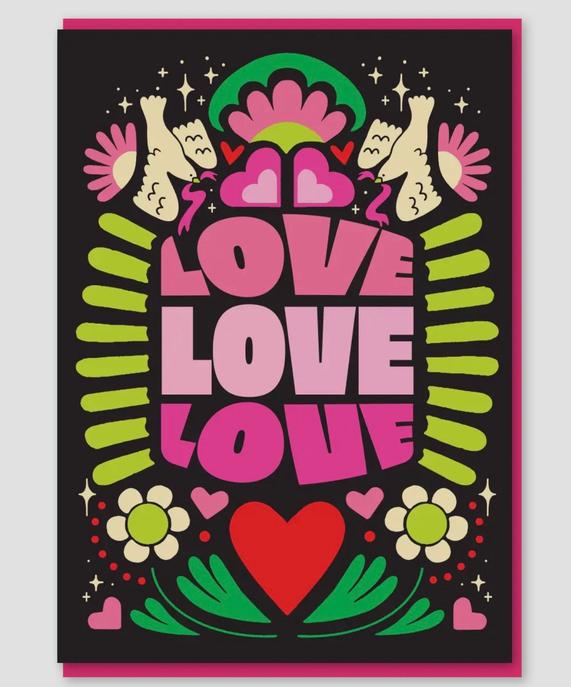 Love Love Love Card