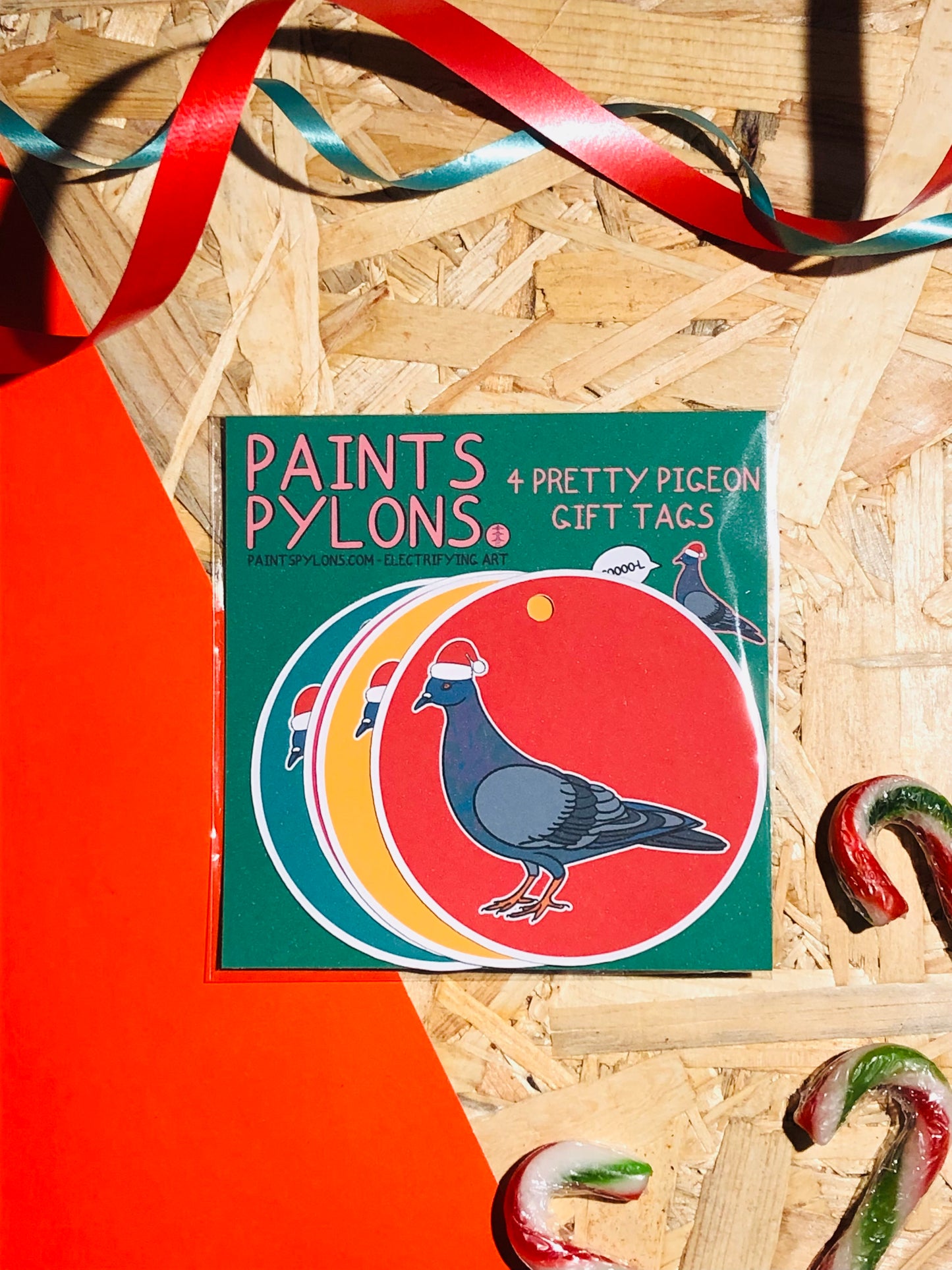 Christmas Pigeon Gift Tags