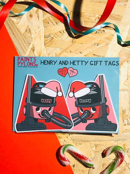 Christmas Henry & Hetty Hoover Gift Tags