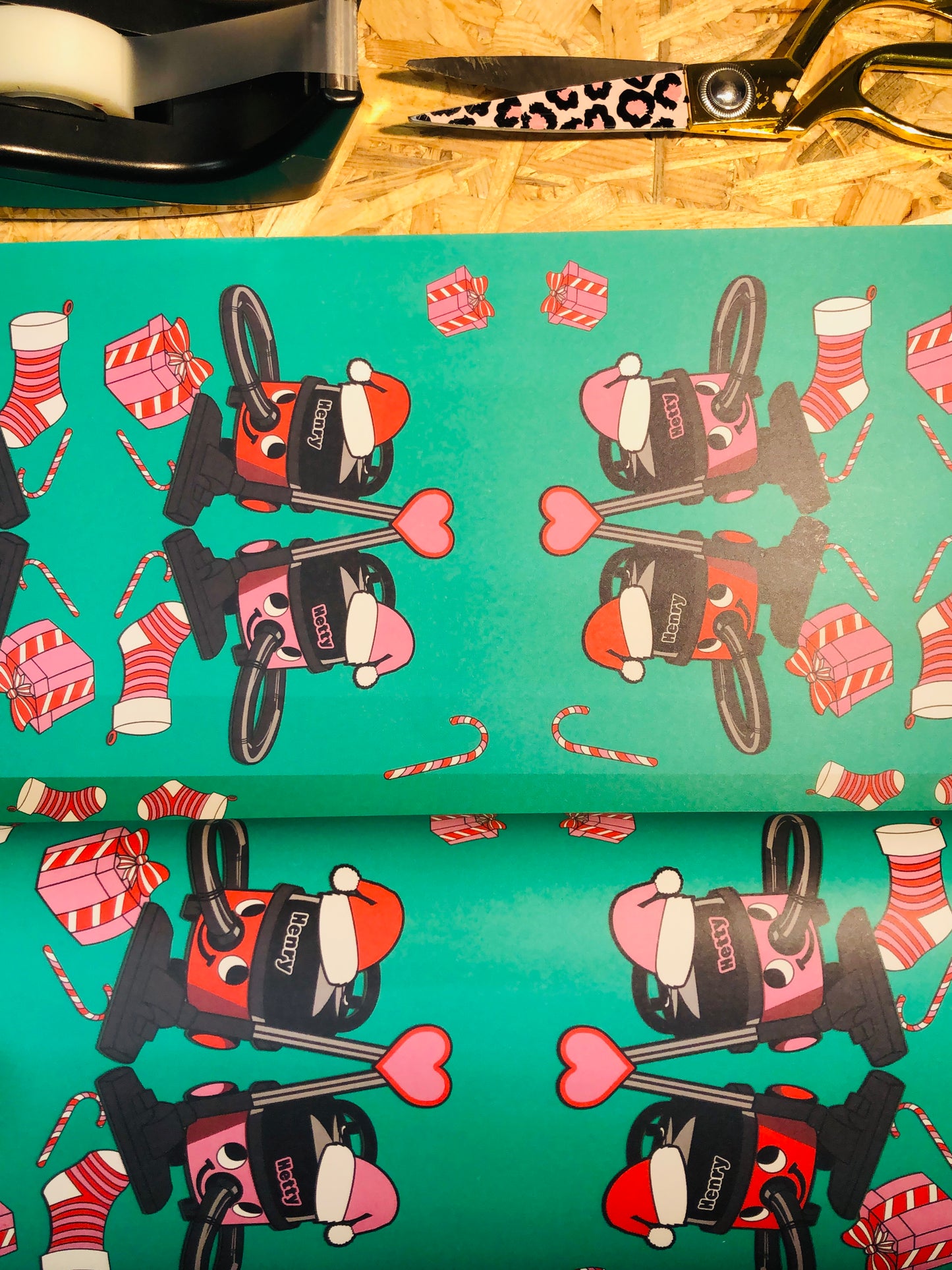 Christmas Henry & Hetty Hoover Wrapping Paper