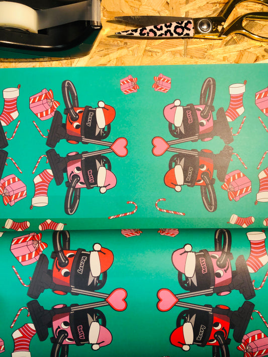 Christmas Henry & Hetty Hoover Wrapping Paper