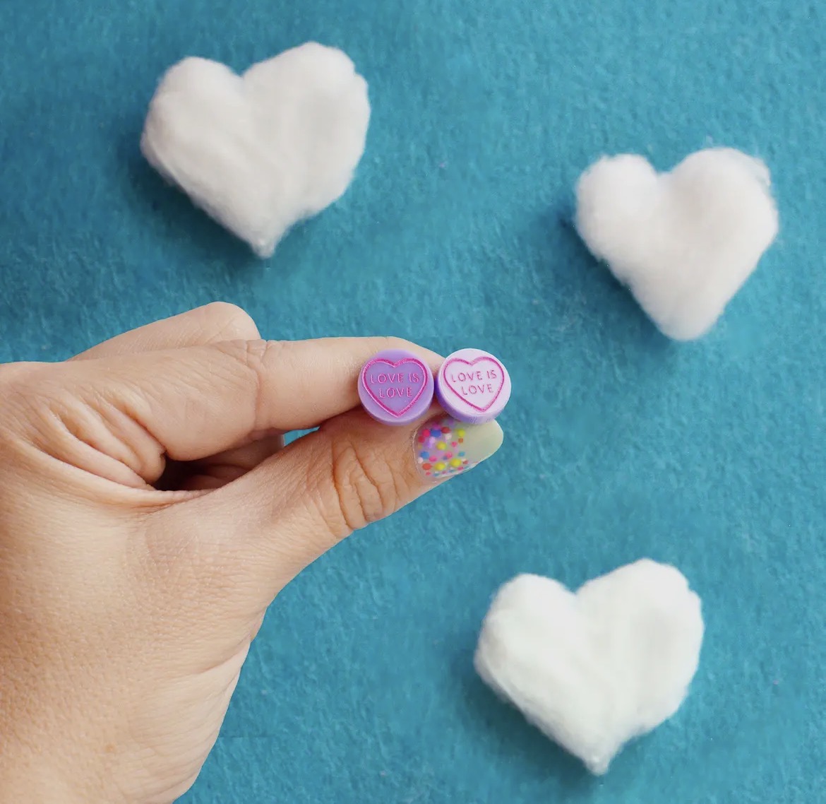 Sweetie Love Hearts Stud Earrings