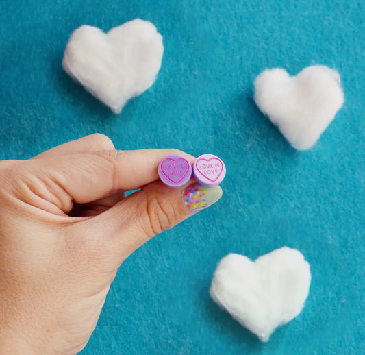 Sweetie Love Hearts Stud Earrings