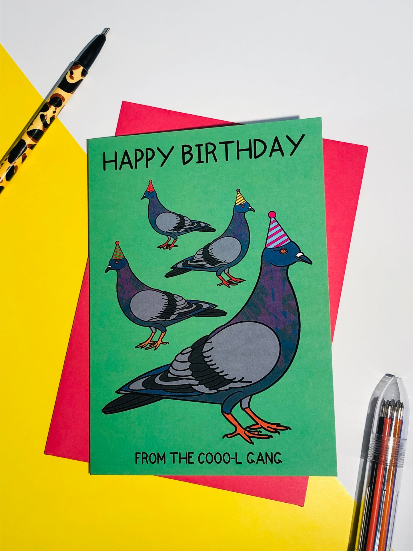 Coool Birthday Pigeon Card
