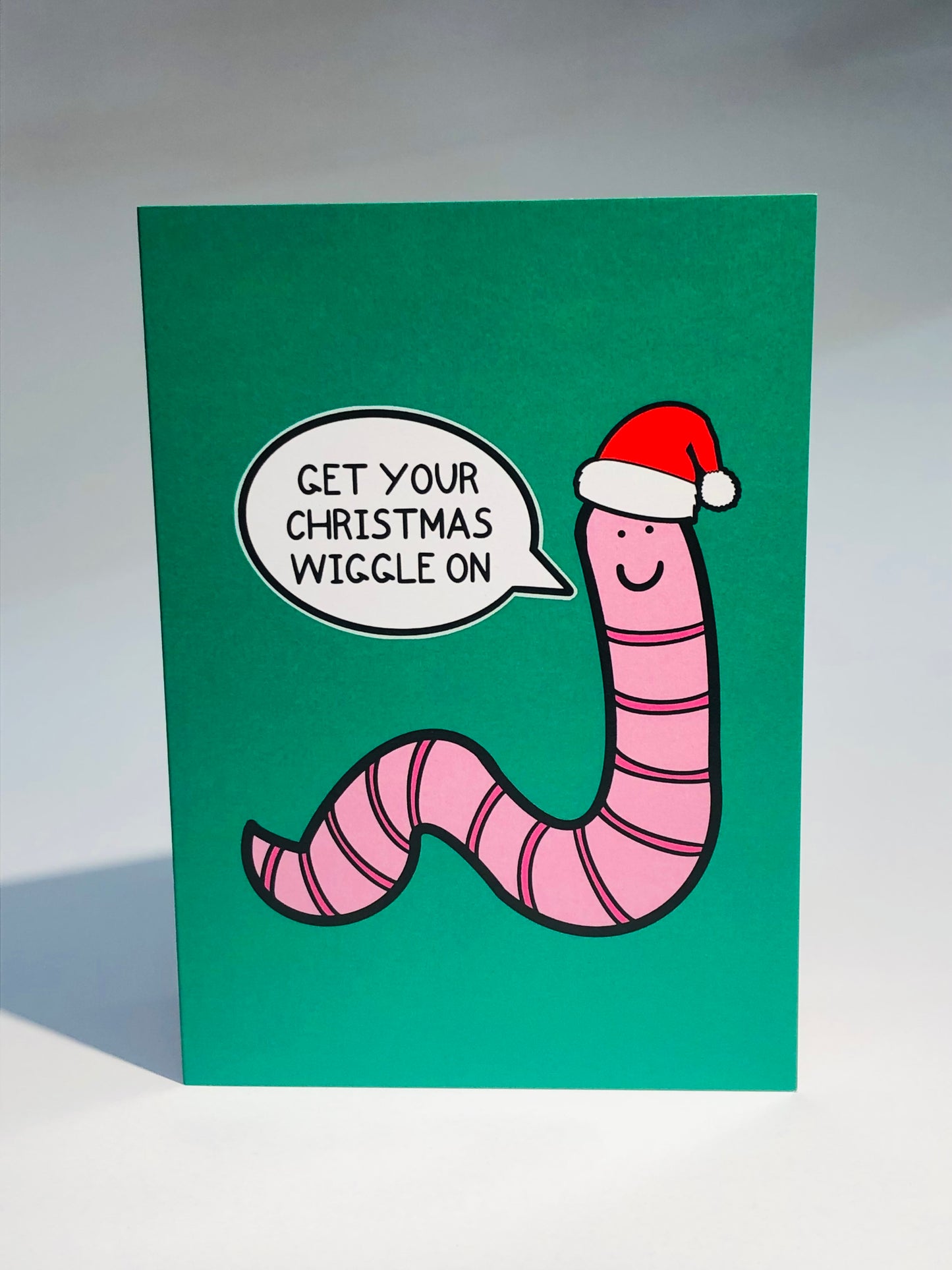 Christmas Wiggle Worm Card