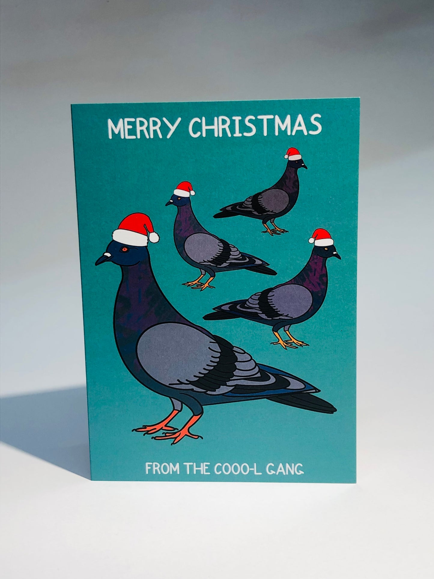 Coool Christmas Pigeon Card