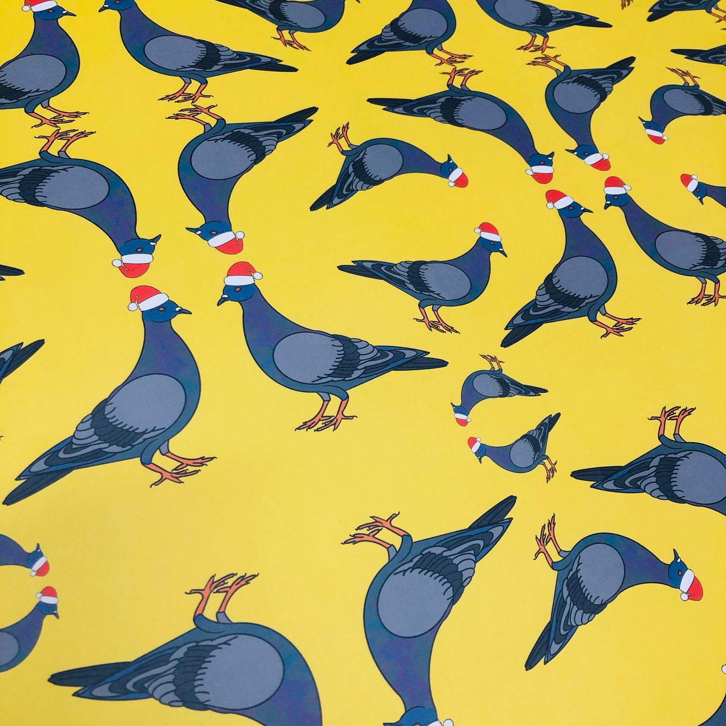 Christmas Pigeon Wrapping Paper