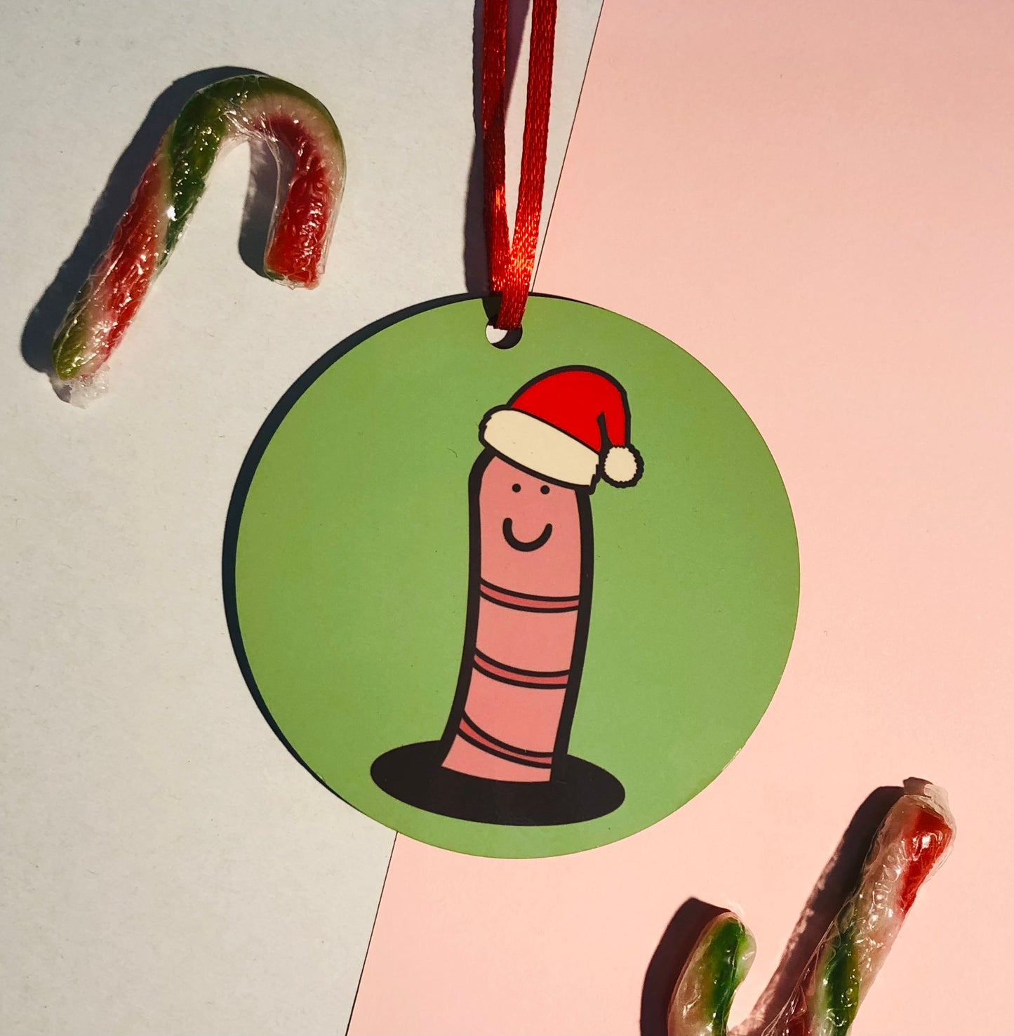 Worm Christmas Decoration