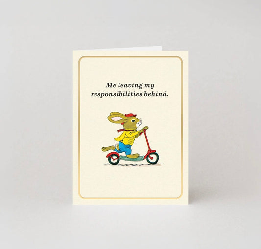 Responsibilities Gold Foil Mini Card