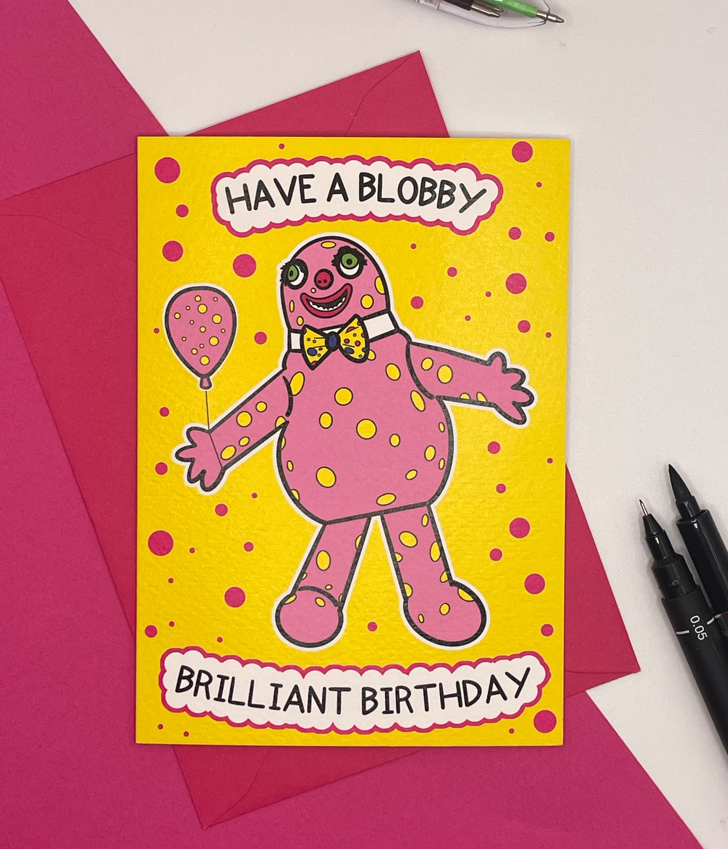 Have a Blobby Brilliant Birthday Card