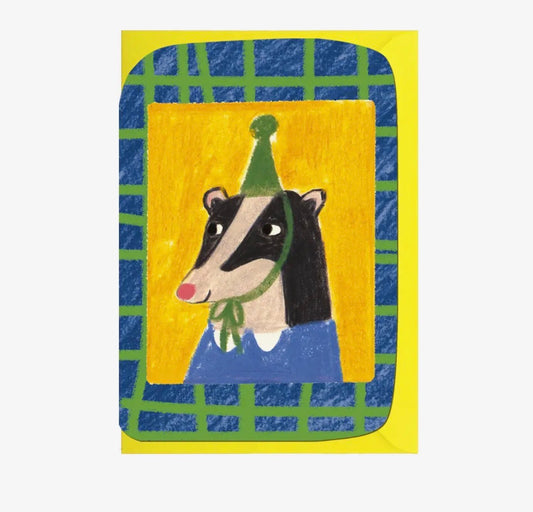 Badger Birthday Card