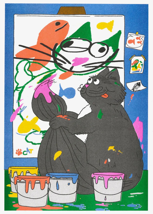 If Pets Could Paint A3 Print