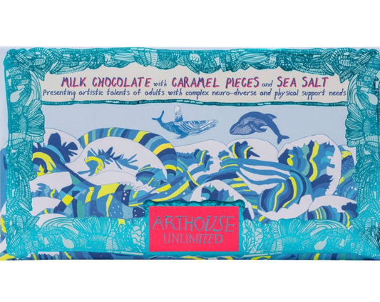 Swim with Whales, Milk Chocolate with Caramel & Sea Salt