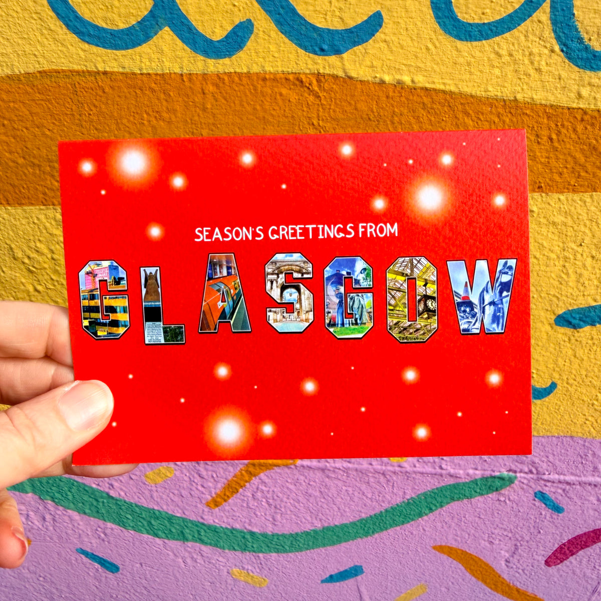 Seasons Greetings From Glasgow Christmas Card