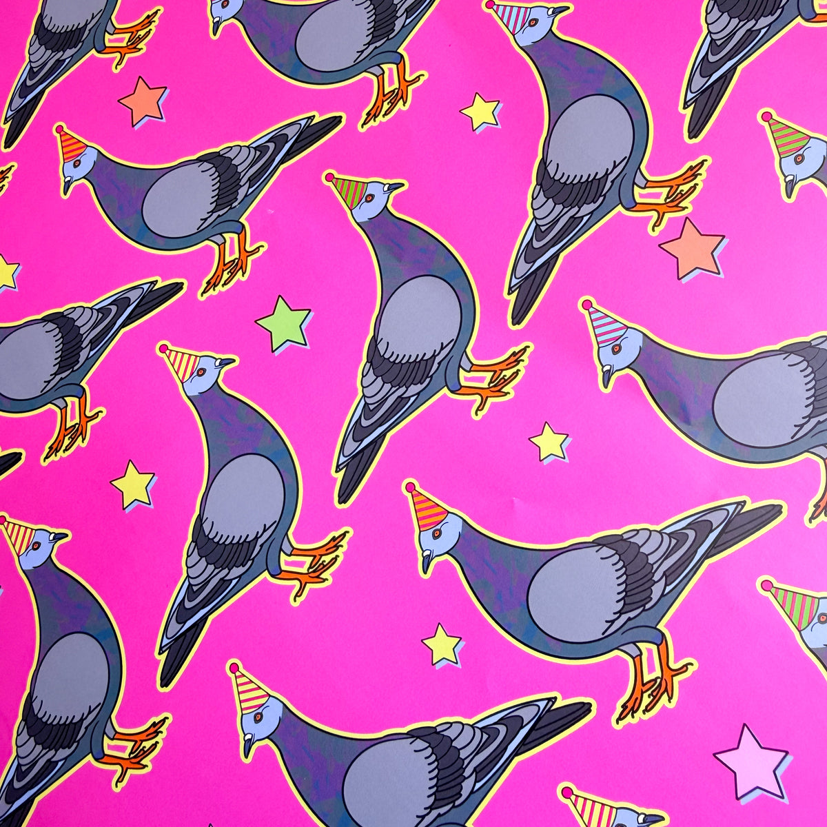 Pigeon Party Wrapping Paper