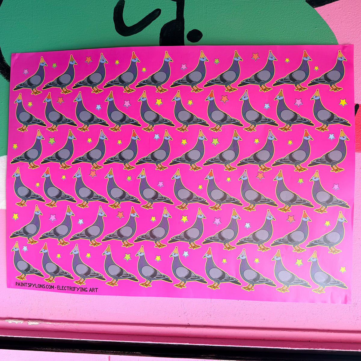 Pigeon Party Wrapping Paper