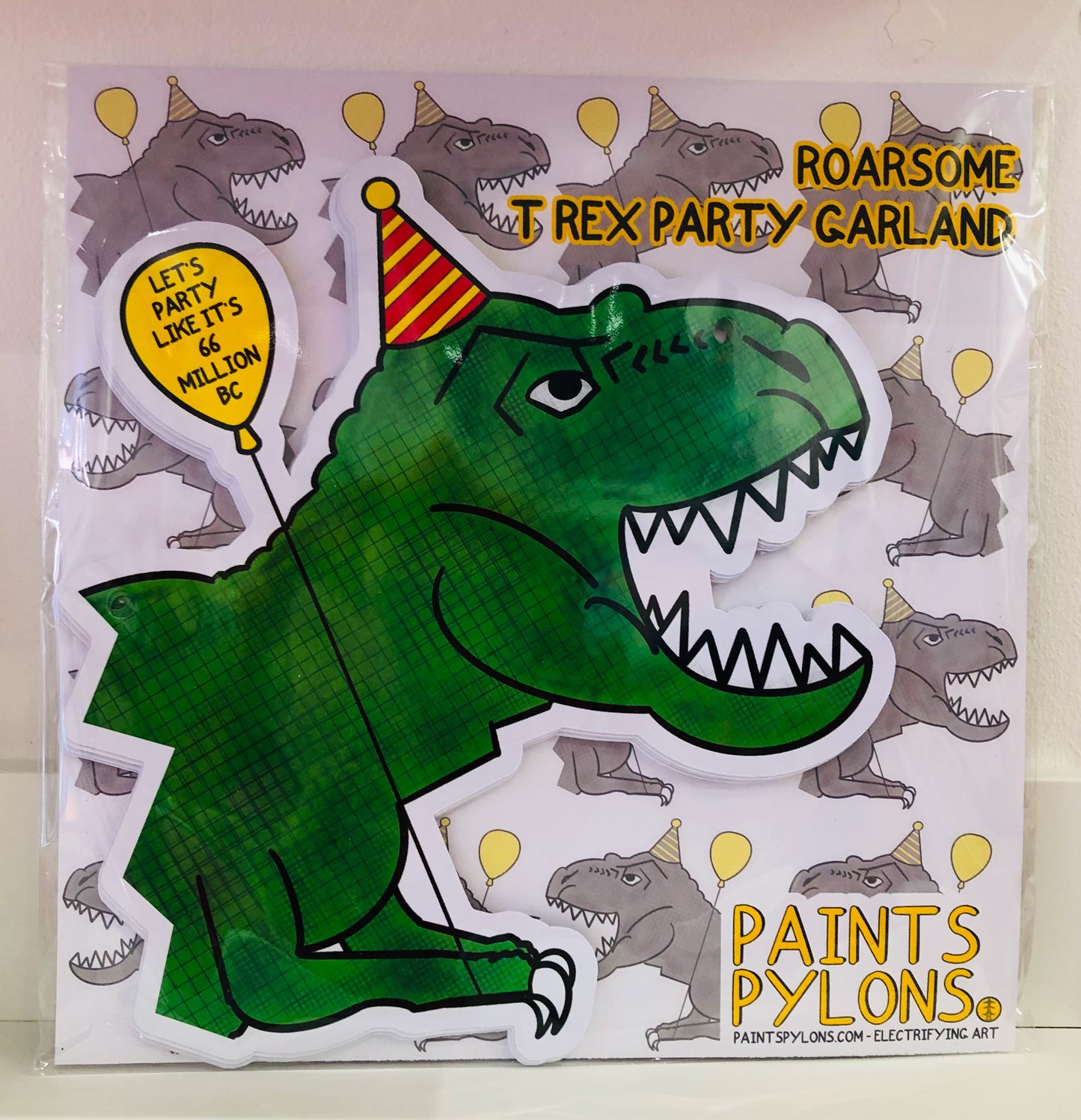 T Rex Party Garland