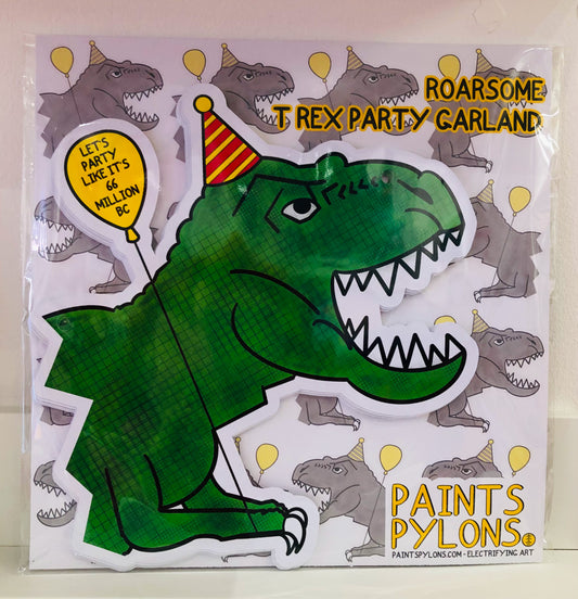 T Rex Party Garland