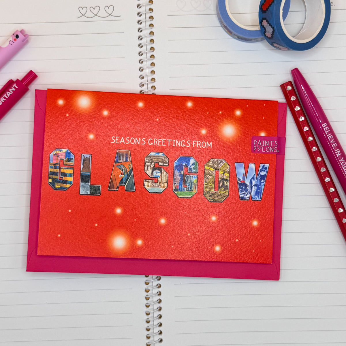 Seasons Greetings From Glasgow Christmas Card