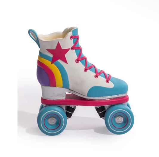 Rainbow Retro Roller Skate Vase