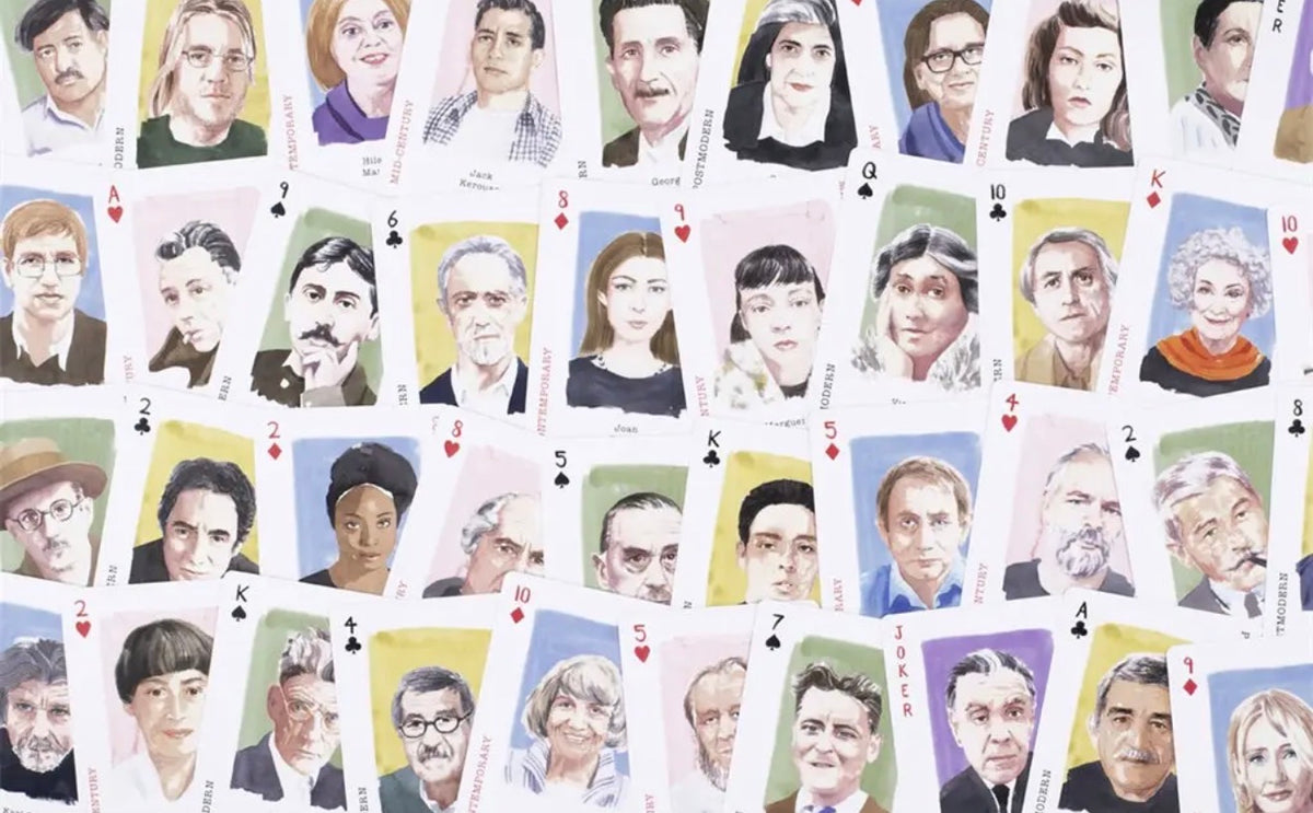 Genius Writers Playing Cards
