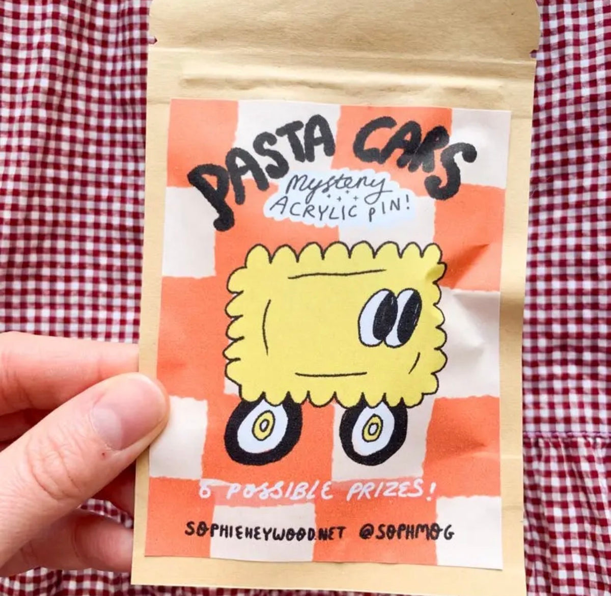 Pasta Cars Mystery Pin Bag