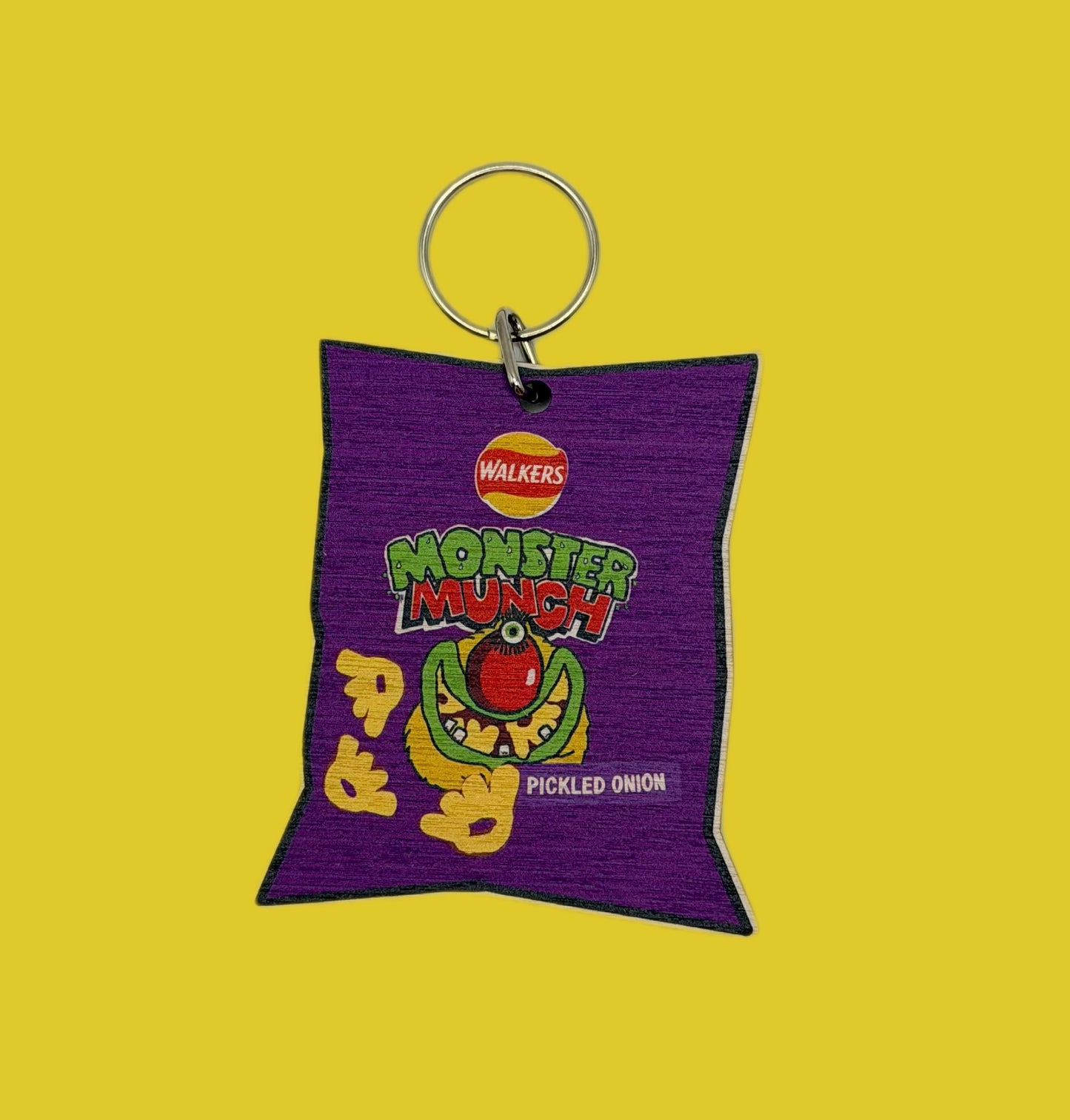 Monster Munch Wooden Keyring