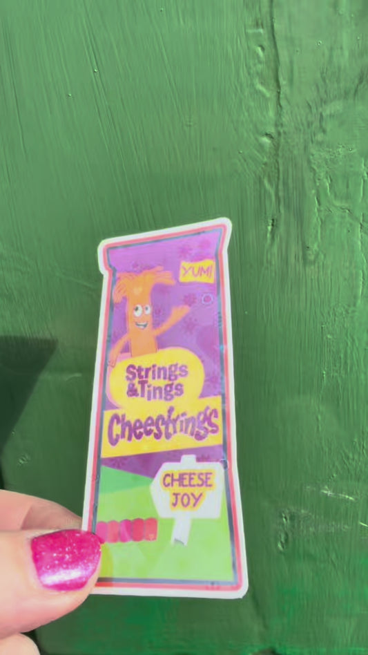 Cheese Strings Sticker