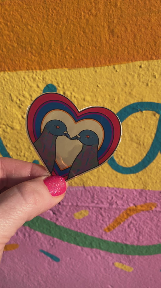 Pigeon Love Sticker