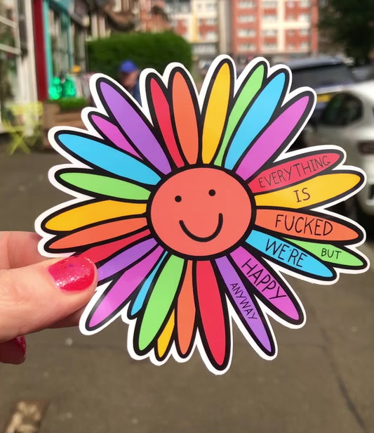 Happy Flower Sticker