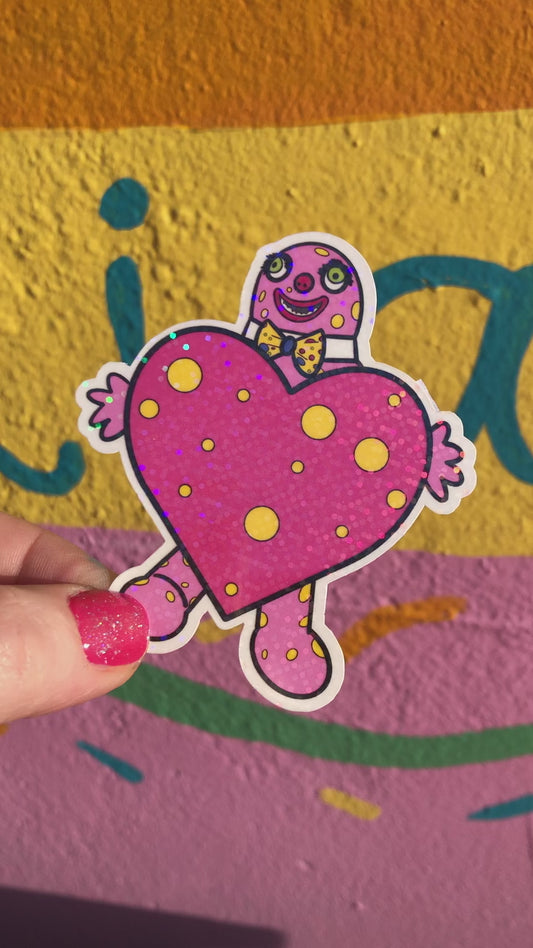 Blobby Heart Sticker